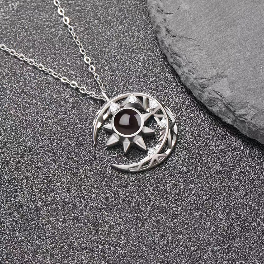 Personalized New Star Moon Projection Necklace