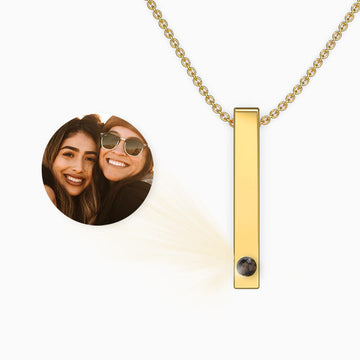 Personalized Photo Projection Gift  Sterling Silver Projection Necklace