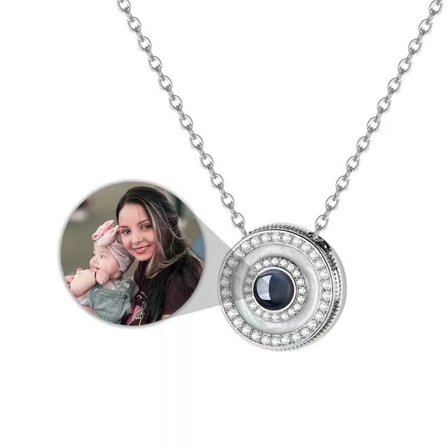 Personalized Hot-Selling Photo  Projection Necklace