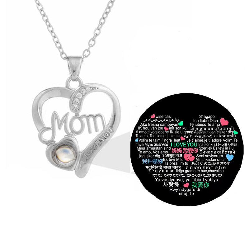 Personalized Mother's Day Projection Necklace