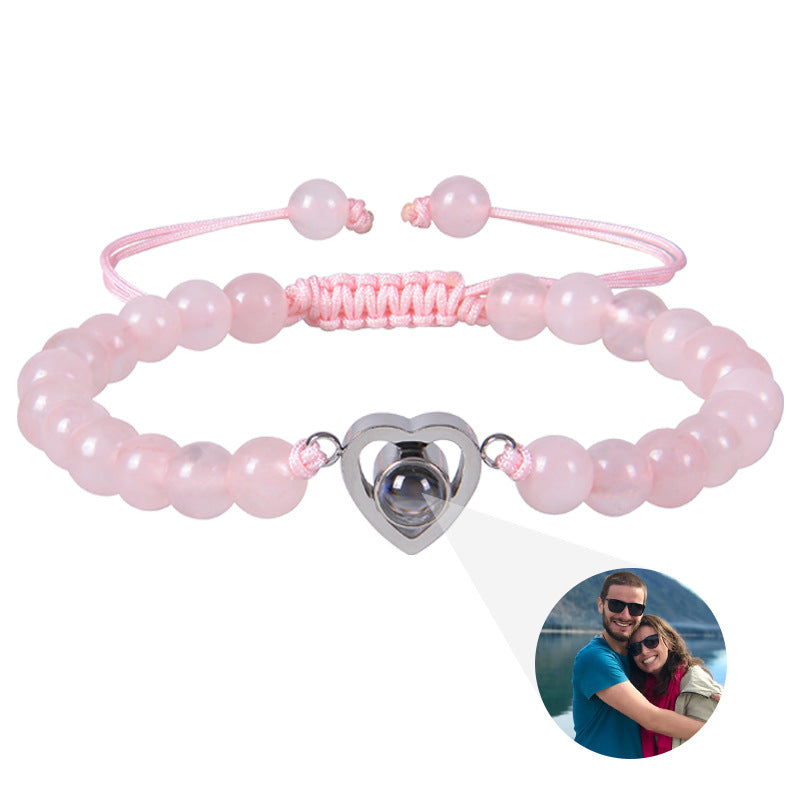 Personalized  Heart-Shaped Projection Bracelet