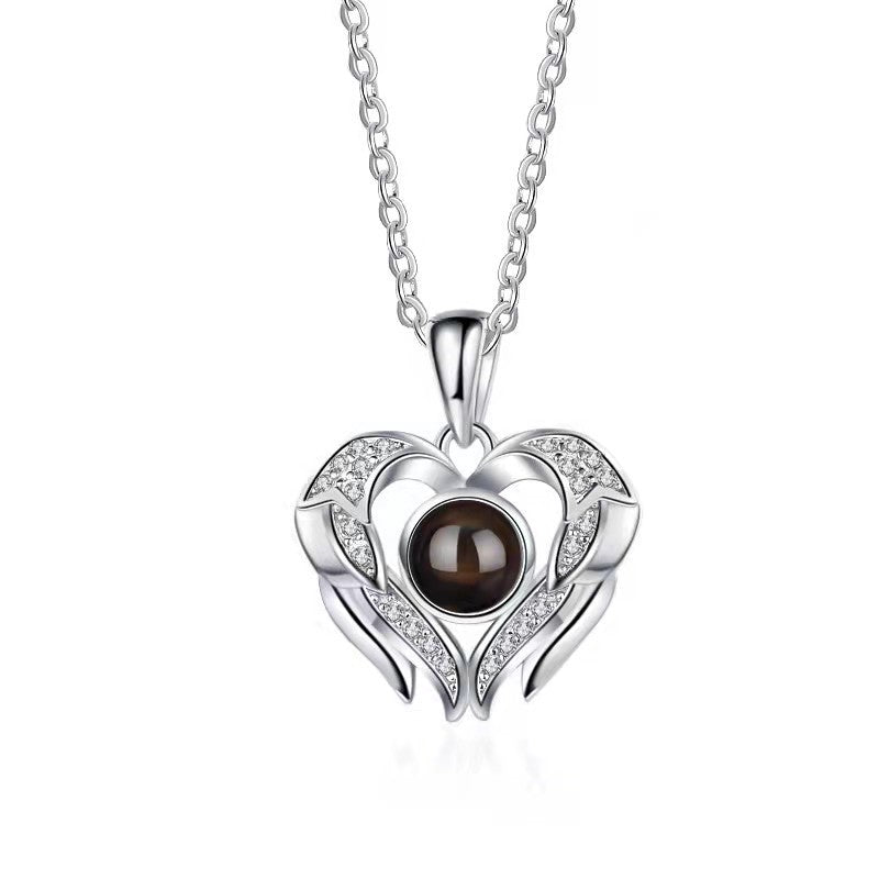 Collier personnalisé en argent sterling 925 avec photo commémorative pour femme, entrée de clavicule, cadeau de luxe pour petite amie 