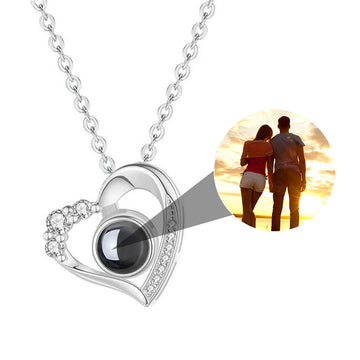 Personalized Explosive Love Shaped Projection Necklace